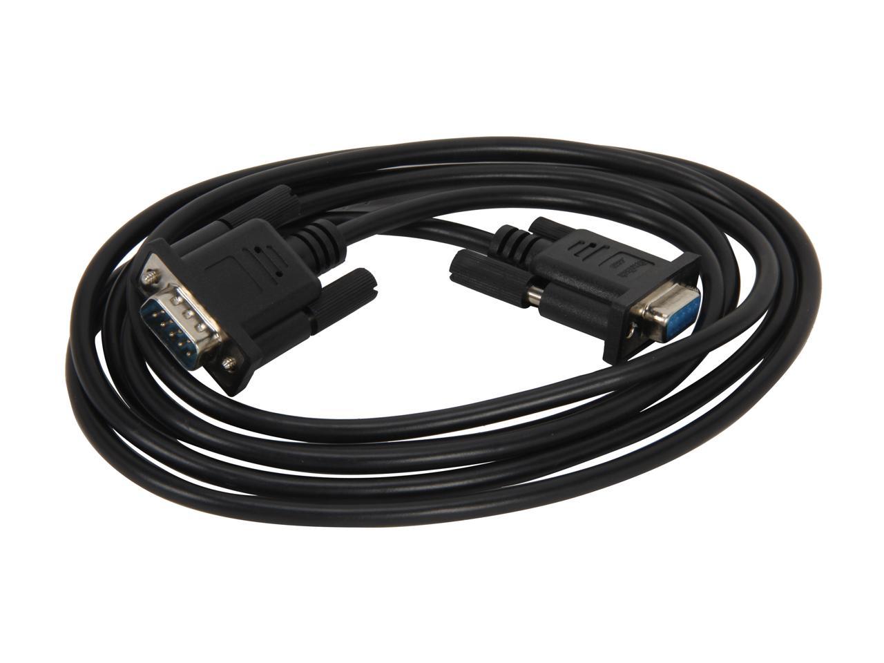 StarTech SCNM9FM2MBK 2m Black DB9 RS232 Serial Null Modem Cable F/M