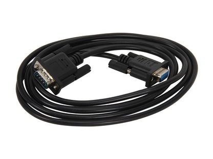 StarTech SCNM9FM2MBK 2m Black DB9 RS232 Serial Null Modem Cable F/M