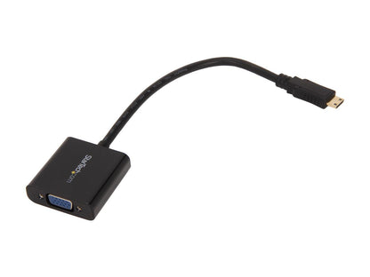 StarTech.com MNHD2VGAE2 Mini HDMI to VGA Adapter Converter for Digital Still Camera / Video Camera - 1920x1080 - Mini HDMI Male to VGA HD15 Female