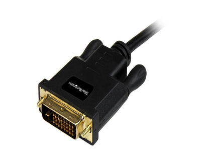 StarTech.com MDP2DVIMM3B 3 ft Mini DisplayPort to DVI Adapter Cable - Mini DP to DVI Video Converter - MDP to DVI Cable for Mac / PC 1920x1200 - 1 pack