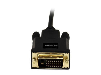 StarTech.com MDP2DVIMM3B 3 ft Mini DisplayPort to DVI Adapter Cable - Mini DP to DVI Video Converter - MDP to DVI Cable for Mac / PC 1920x1200 - 1 pack