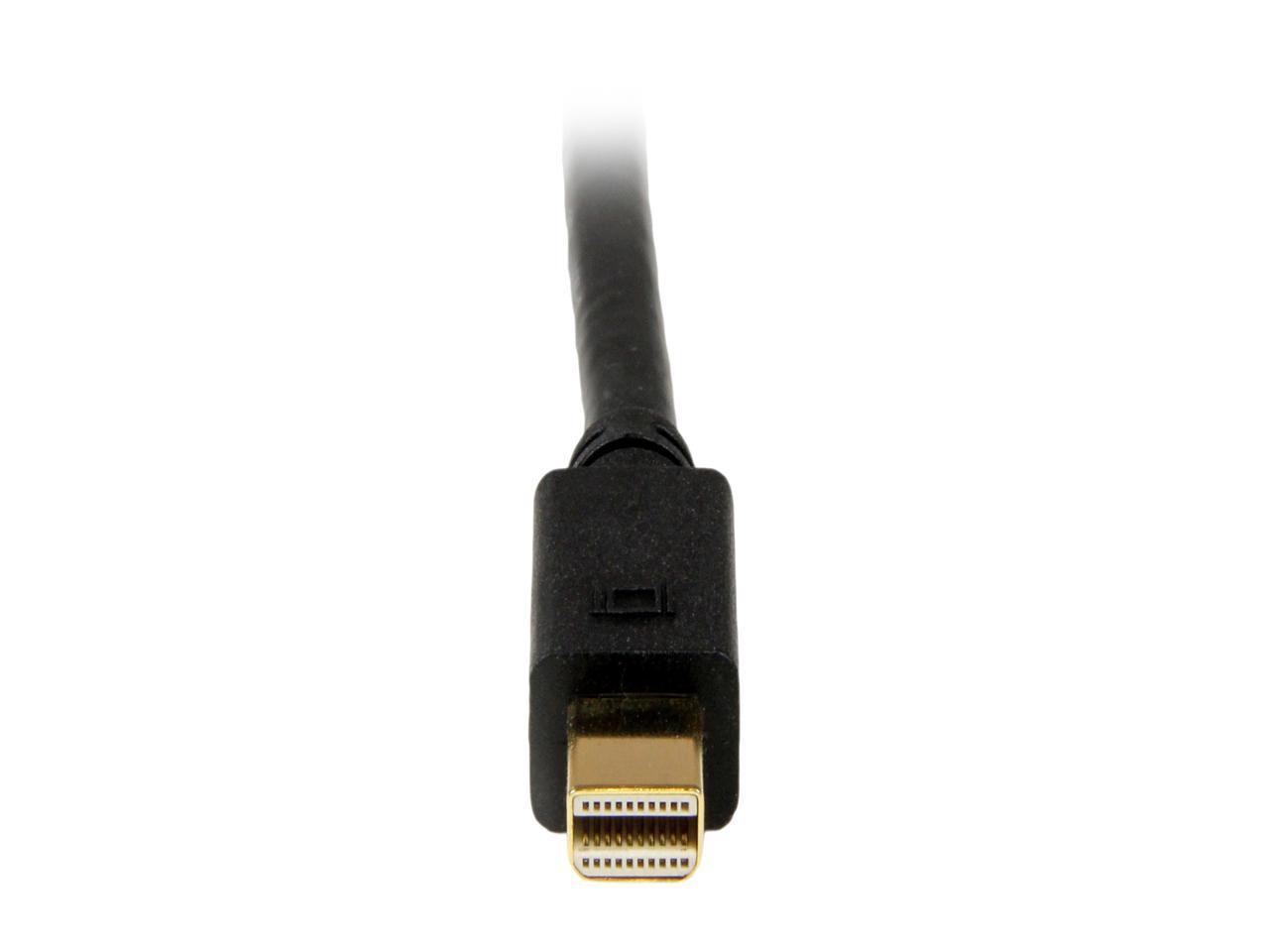 StarTech.com MDP2DVIMM3B 3 ft Mini DisplayPort to DVI Adapter Cable - Mini DP to DVI Video Converter - MDP to DVI Cable for Mac / PC 1920x1200 - 1 pack