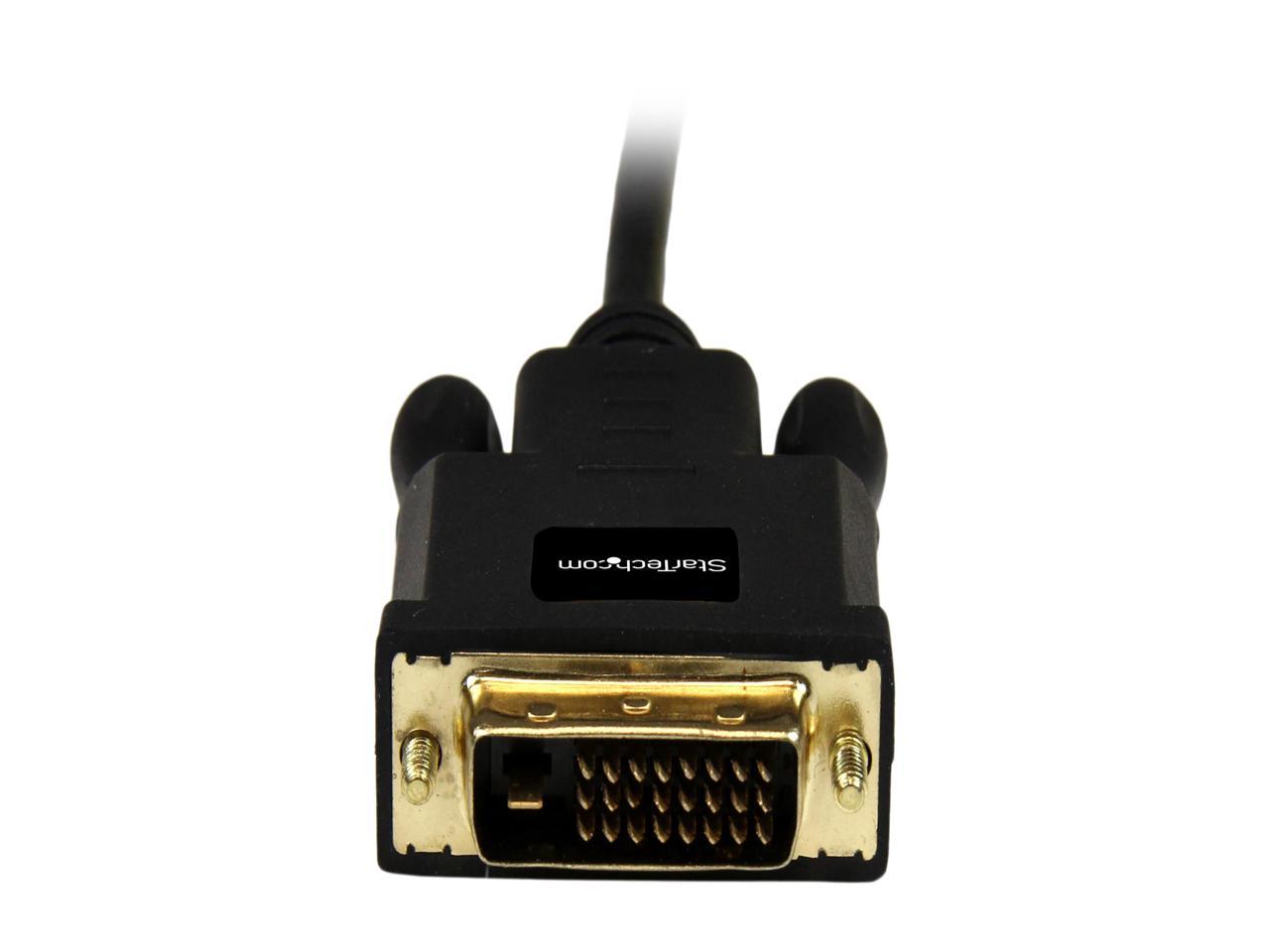 StarTech.com MDP2DVIMM6B 6 ft Mini DisplayPort to DVI Adapter Cable - Mini DP to DVI Video Converter - MDP to DVI Cable for Mac / PC 1920x1200 - 1 pack