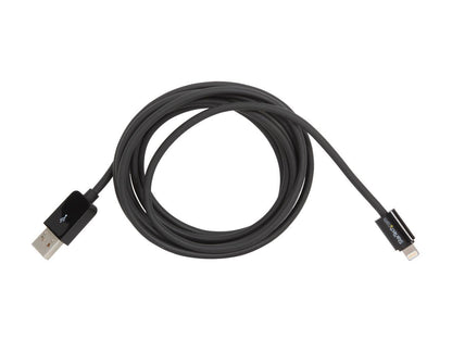 StarTech USBLT2MB 2m (6 ft.) Long Black Apple 8-pin Lightning Connector to USB Cable for iPhone / iPod / iPad - Charge and Sync Cable