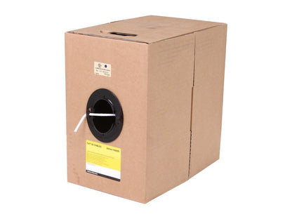 StarTech.com WIR5ECMRWH 1000 ft. Cat 5E White Solid UTP Riser Ethernet Cable - Bulk Roll