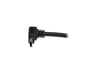 StarTech USBAMB1MU 1m Mini USB Cable Cord - A to Up Angle Mini B - Black