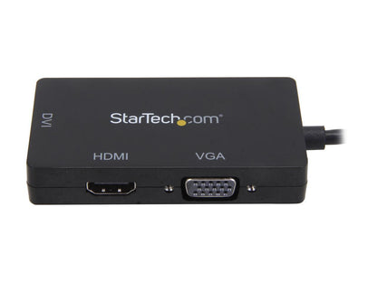 StarTech.com MDP2VGDVHD Mini DisplayPort Adapter - 3-in-1 - 1080p - Monitor Adapter - Mini DP to HDMI / VGA / DVI Adapter Hub