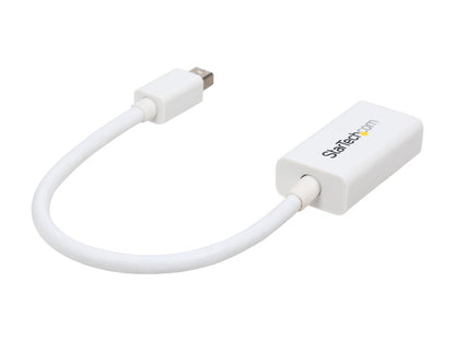 StarTech MDP2HD4KSW Mini DisplayPort to HDMI 4K Audio / Video Converter - mDP 1.2 to HDMI Active Adapter for MacBook Pro/Air - 4K @ 30 Hz - White