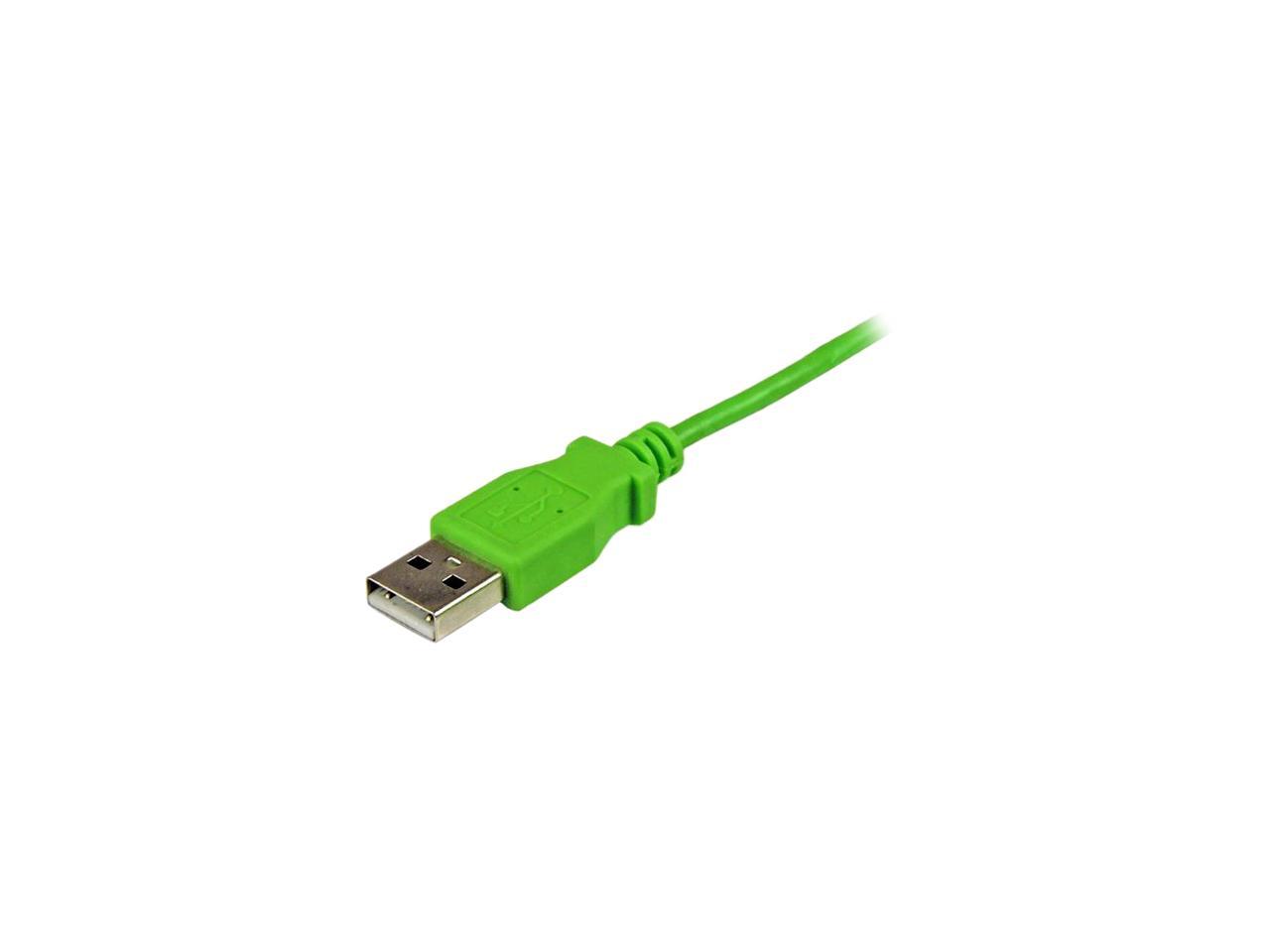 StarTech.com 1m Green Mobile Charge Sync USB to Slim Micro USB Cable for Smartphones and Tablets - A to Micro B