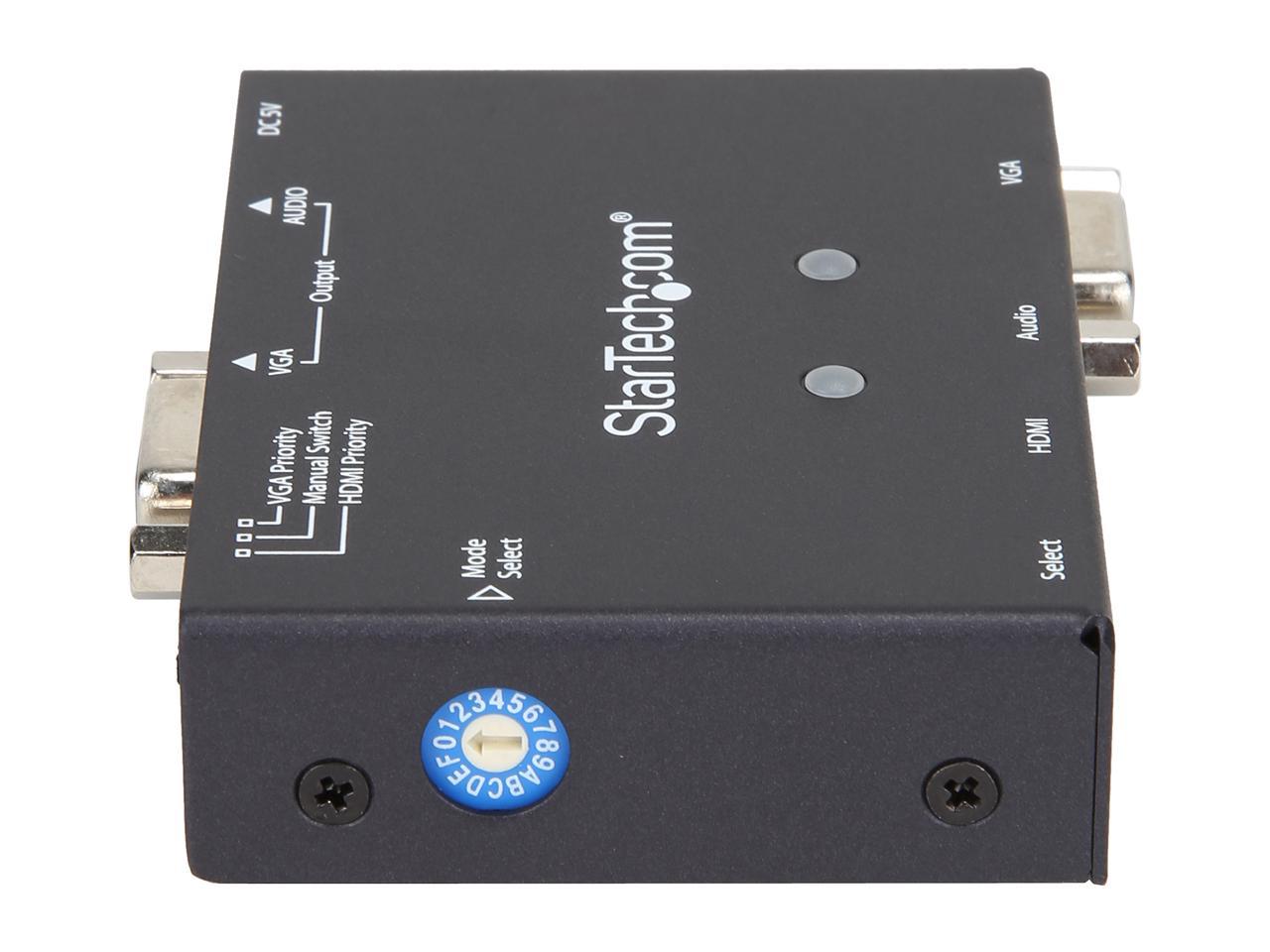 StarTech.com 2x1 VGA + HDMI to VGA Converter Switch w/ Priority Switching