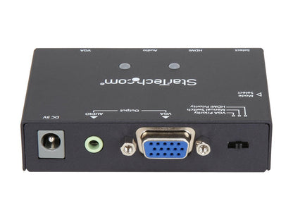 StarTech.com 2x1 VGA + HDMI to VGA Converter Switch w/ Priority Switching