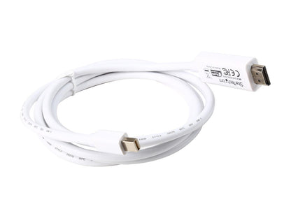 StarTech.com Model MDP2HDMM2MW Mini DisplayPort to HDMI converter cable - 4K Male to Male