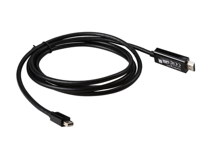 StarTech.com MDP2HDMM2MB Mini DisplayPort to HDMI Converter Cable - 6 ft (2m) - mDP to HDMI Adapter with Built-in cable - (M / M) Ultra HD 4K