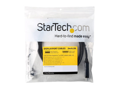 StarTech.com MDP2HDMM2MB Mini DisplayPort to HDMI Converter Cable - 6 ft (2m) - mDP to HDMI Adapter with Built-in cable - (M / M) Ultra HD 4K