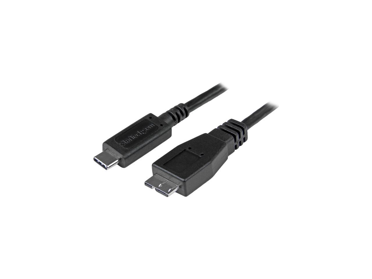 StarTech USB31CUB1M USB C to Micro USB Cable - 3 ft. / 1m - USB 3.1 - 10Gbps - Micro USB Cord - USB Type C to Micro USB Cable