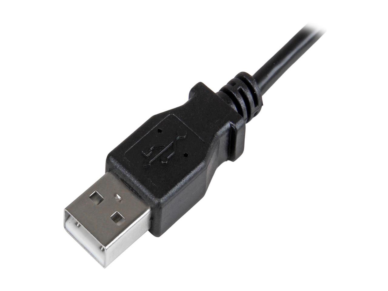 StarTech.com 1m 3 ft Right Angle Micro-USB Charge-and-Sync Cable M/M - USB 2.0 A to Micro-USB - 28/24 AWG