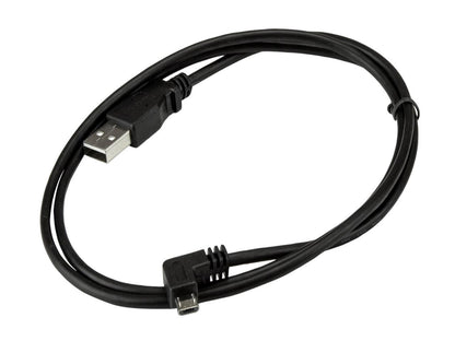 StarTech.com 1m 3 ft Right Angle Micro-USB Charge-and-Sync Cable M/M - USB 2.0 A to Micro-USB - 28/24 AWG