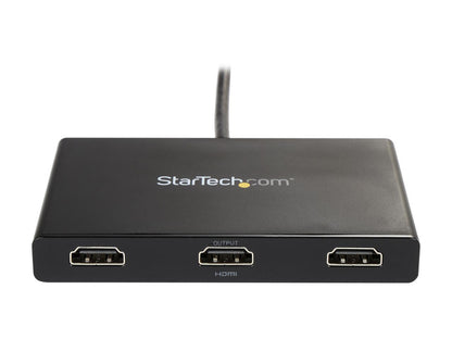 StarTech.com MSTMDP123HD Mini DisplayPort to HDMI Multi Monitor Splitter - 3-Port MST Hub - mDP 1.2 to 3x HDMI MST Hub