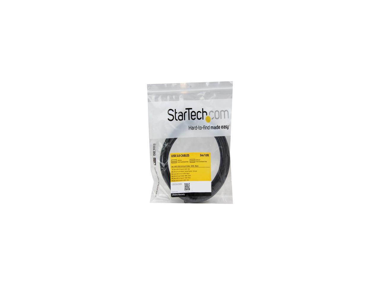 StarTech.com 3m 10 ft USB 3.0 Cable - A to A - M/M - Long USB 3.0 Cable - USB 3.1 Gen 1 (5 Gbps)