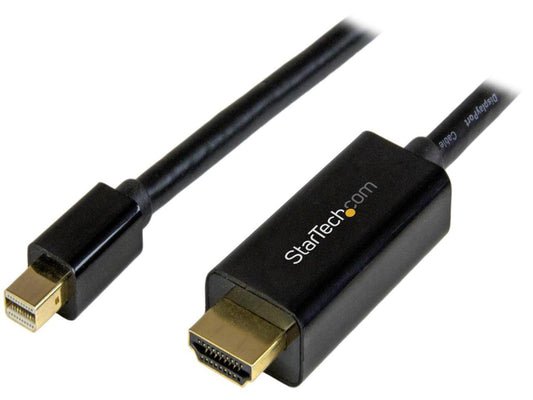 StarTech Model MDP2HDMM3MB 10 ft. Mini DisplayPort to HDMI Adapter Cable 4K 30Hz M-M