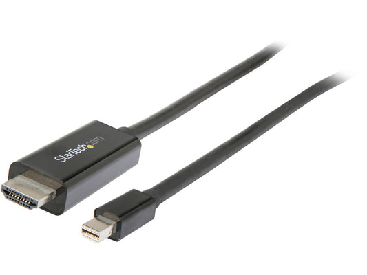 StarTech MDP2HDMM5MB 16.4ft. BlackMini DisplayPort to HDMI Adapter Cable 4K 30Hz M-M
