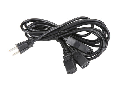 StarTech.com Model PXT101Y10 10 ft. Computer Power Cord - NEMA 5-15P to 2x C13