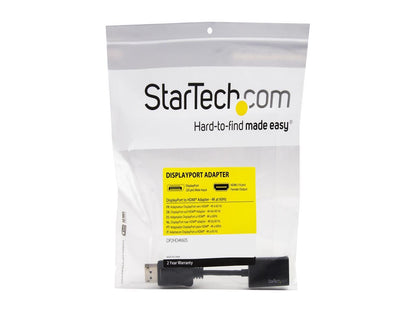 StarTech.com DP2HD4K60S DisplayPort to HDMI Adapter - 4K DP to HDMI Converter - UHD 4K 60Hz