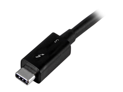 StarTech.com TBLT3MM1MA Thunderbolt 3 Cable - 3 ft / 1m - 4K 60Hz - 40Gbps - USB C to USB C Cable - Thunderbolt 3 USB Type C Charger - 1 pack