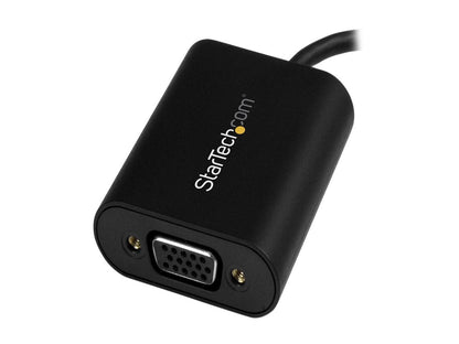 StarTech CDP2VGASA USB-C to HDMI Adapter - With Stay Awake - Presentation Mode - USB C Adapter - USB-C to VGA Projector Adapter