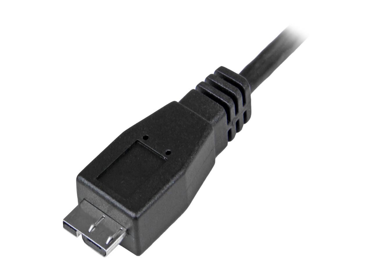 StarTech USB31CUB50CM USB C to Micro USB Cable 0.5m - USB 3.1 Type C to Micro USB Type B Cable - Micro USB 3.1 to USB-C - Thunderbolt 3 Compatible