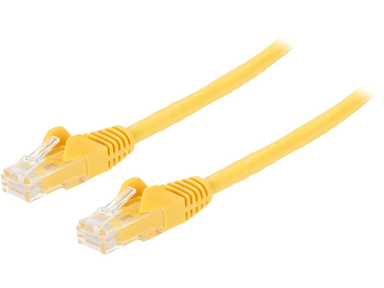 StarTech N6PATCH1YL StarTech.com Cat6 Patch Cable - 1 ft. - Yellow Ethernet Cable - Snagless RJ45 Cable - Ethernet Cord - Cat 6 Cable - 1 ft.