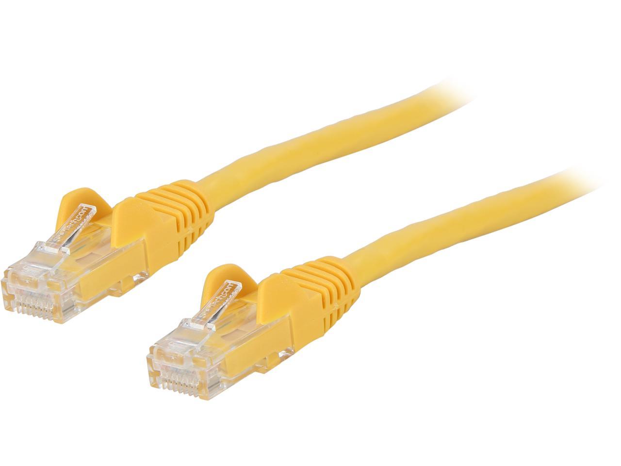 StarTech N6PATCH2YL StarTech.com Cat6 Patch Cable - 2 ft. - Yellow Ethernet Cable - Snagless RJ45 Cable - Ethernet Cord - Cat 6 Cable - 2 ft.
