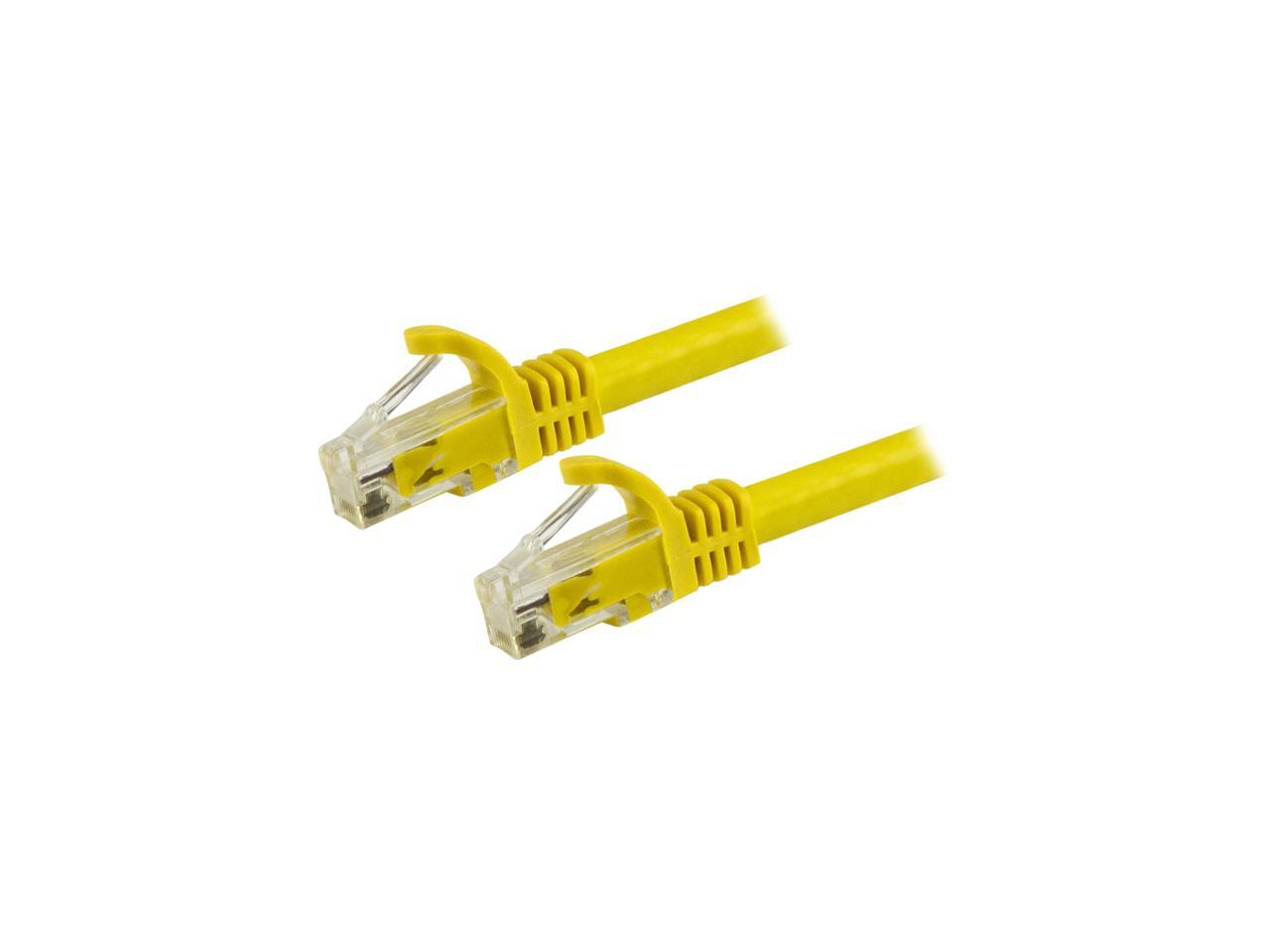 StarTech N6PATCH6INYL StarTech.com Cat6 Patch Cable - 6 in - Yellow Ethernet Cable - Snagless RJ45 Cable - Ethernet Cord - Cat 6 Cable - 6in