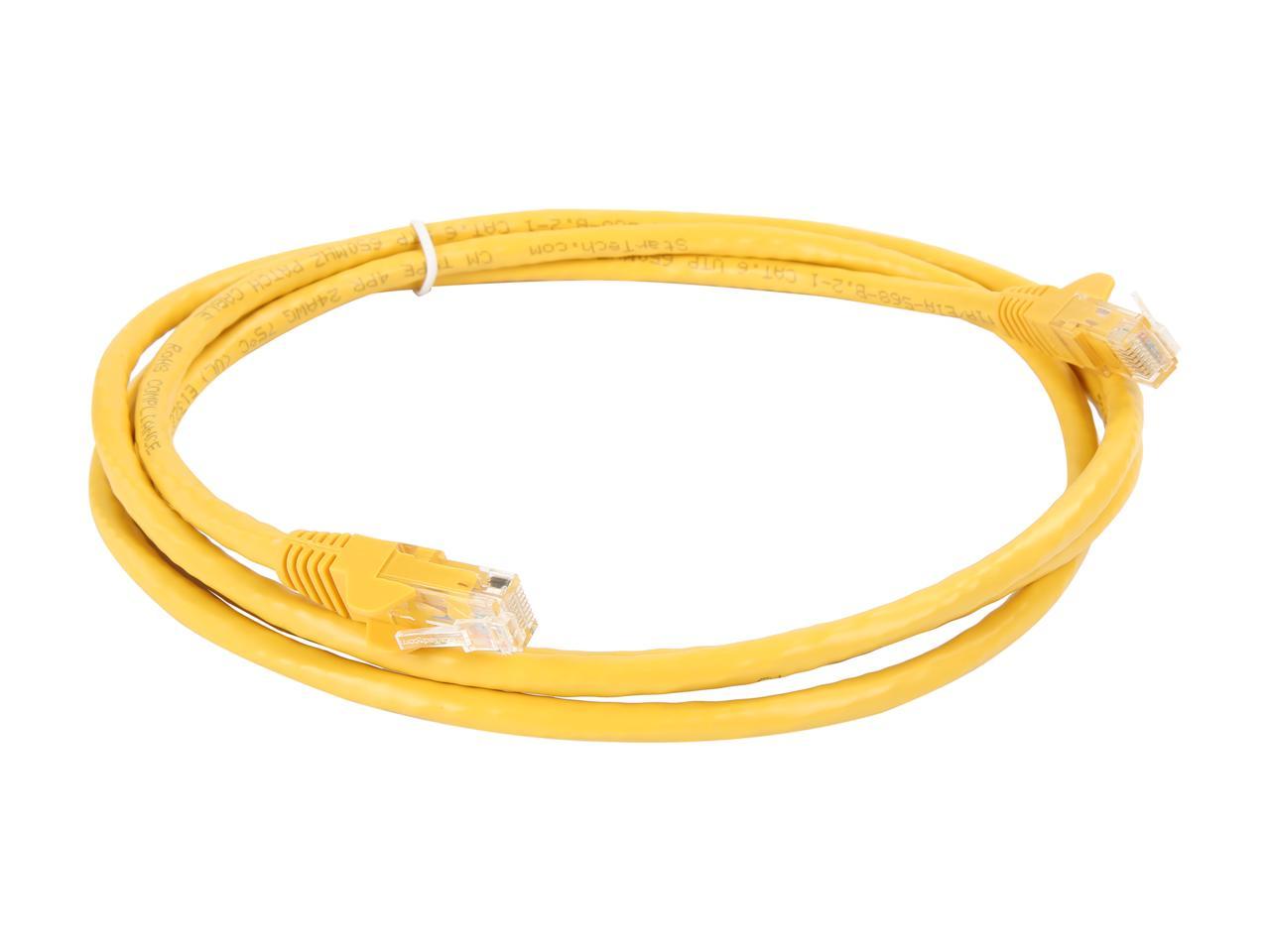 StarTech N6PATCH6YL StarTech.com Cat6 Patch Cable - 6 ft. - Yellow Ethernet Cable - Snagless RJ45 Cable - Ethernet Cord - Cat 6 Cable - 6 ft.