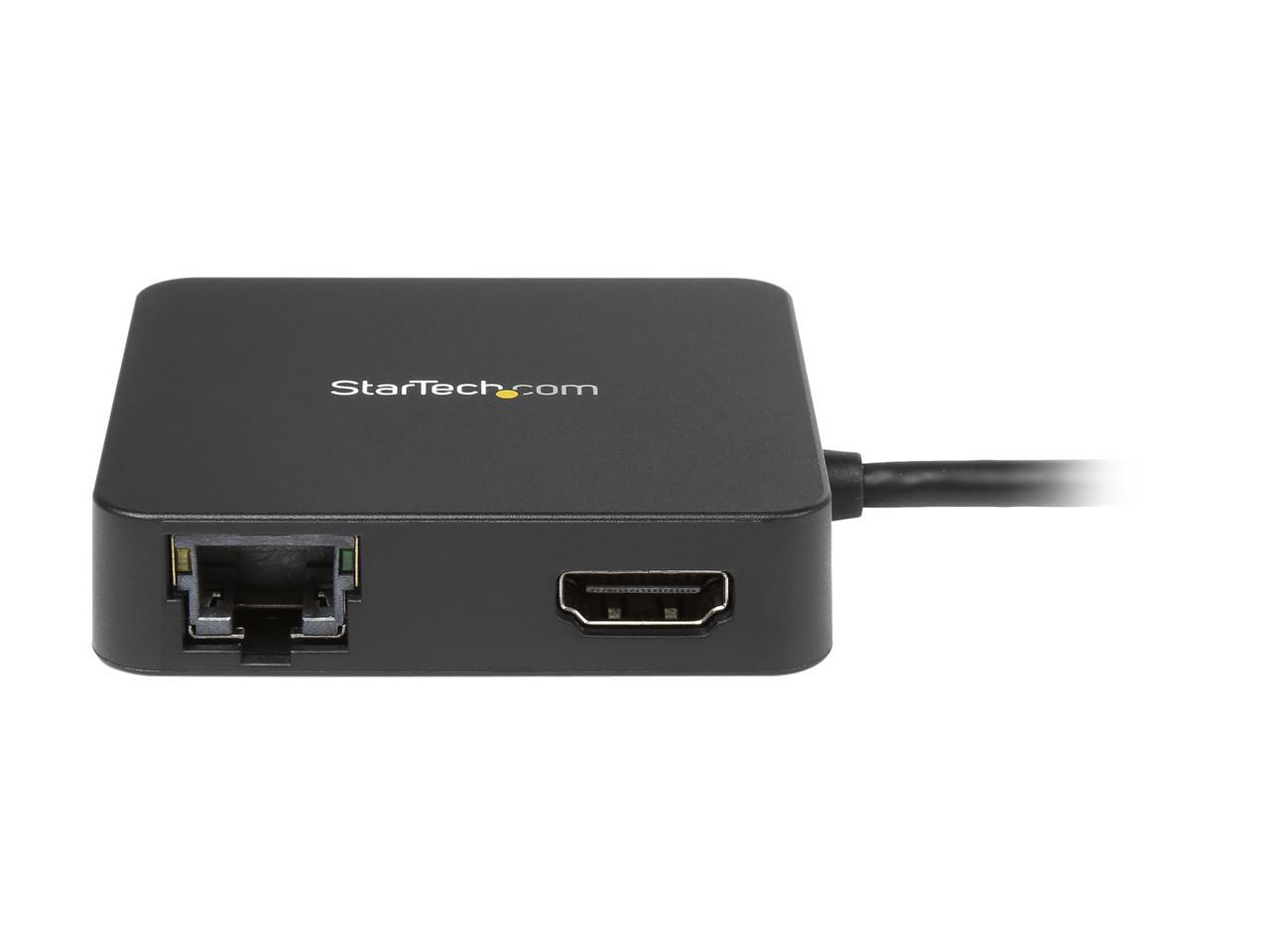 StarTech.com DKT30CHD USB C Multiport Adapter - USB-C to 4K HDMI / USB 3.0 / Gigabit Ethernet - Powered USB Hub - USB-C to USB Adapter