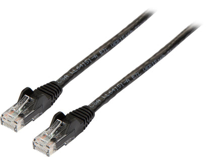 StarTech N6PATCH8BK StarTech.com Cat6 Patch Cable - 8 ft - Black Ethernet Cable - Snagless RJ45 Cable - Ethernet Cord - Cat 6 Cable - 8ft