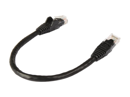 StarTech N6PATCH6INBK Cat6 Patch Cable – 6 in – Black Ethernet Cable – Snagless RJ45 Cable – Ethernet Cord – Cat 6 Cable – 6in