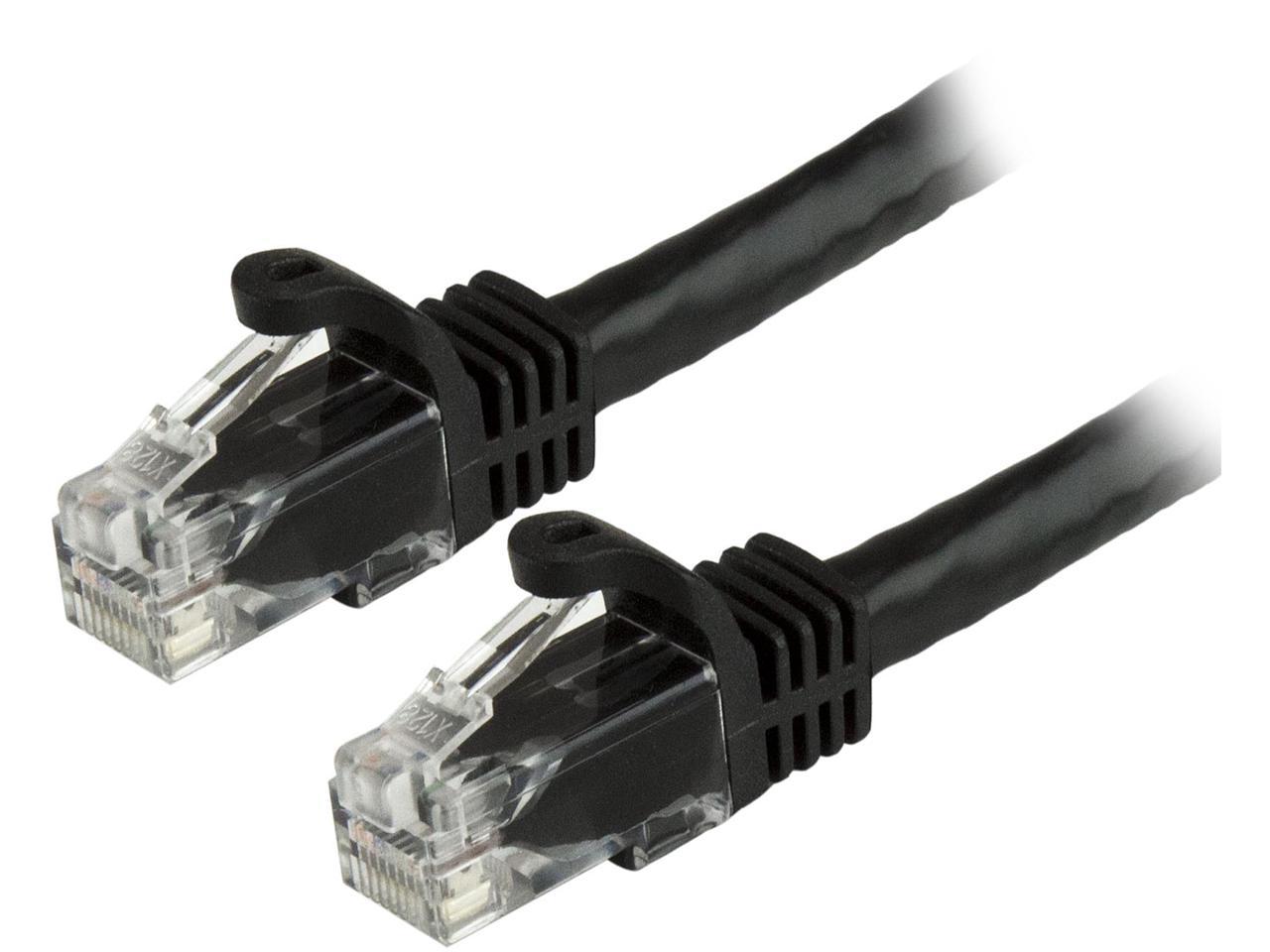 StarTech N6PATCH14BK StarTech.com Cat6 Patch Cable - 14 ft. - Black Ethernet Cable - Snagless RJ45 Cable - Ethernet Cord - Cat 6 Cable - 14 ft.
