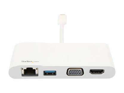 StarTech.com DKT30CHVW USB C Multiport Adapter - USB C to HDMI / USB A / VGA / Gigabit Ethernet - USB Type C Hub - USB C Adapter