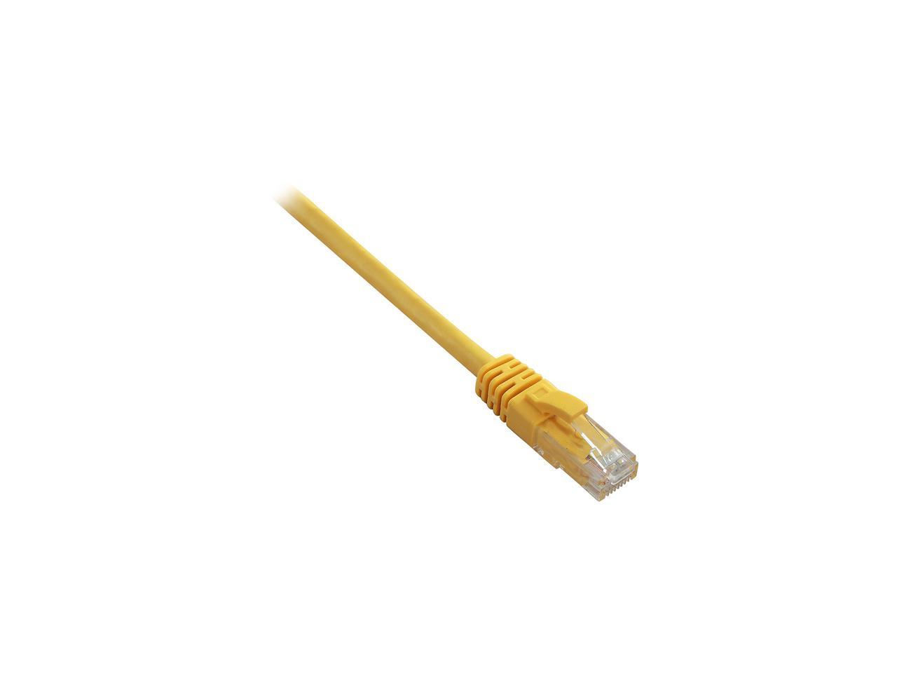 V7 V7N2C6-10F-YLWS 10 ft. Cat 6 Yellow Molded Snagless Network Patch Cable