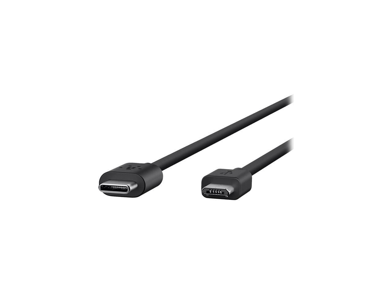 Belkin 2.0 USB-C to Micro USB Charge Cable, Works with Google Chromebook Pixel 2, Apple New MacBook and Other USB Type C Compatible Devices (6-Foot)