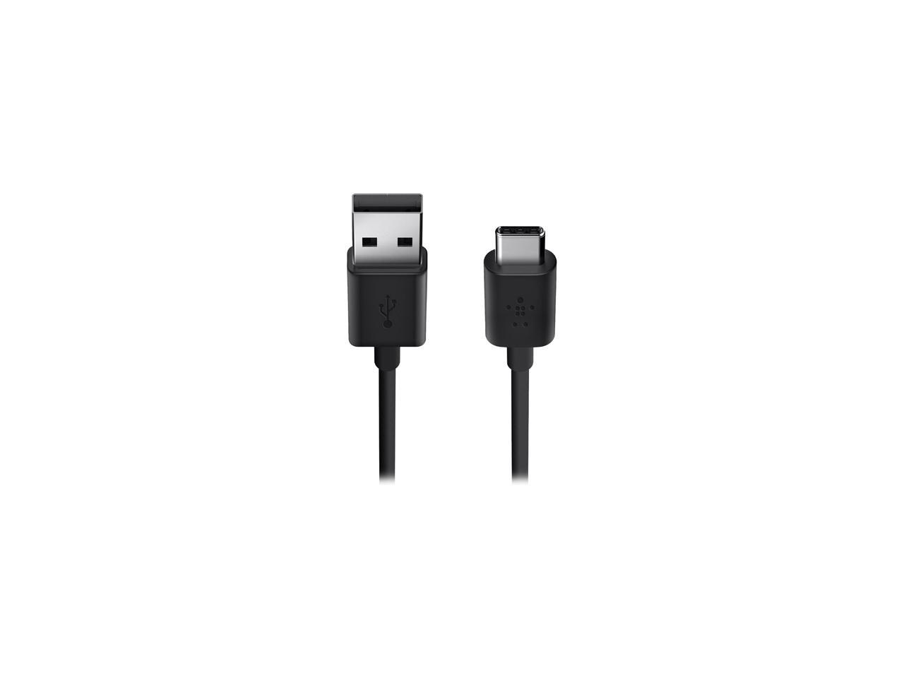 Belkin 2.0 USB-C to USB-A Charge Cable, Works with Google Chromebook Pixel 2, Apple New MacBook and Other USB Type C Compatible Devices (6-Foot)