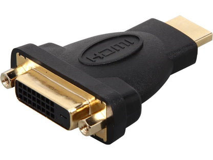 C2G 40745 Velocity DVI-D Female to HDMI Male Inline Adapter, Black