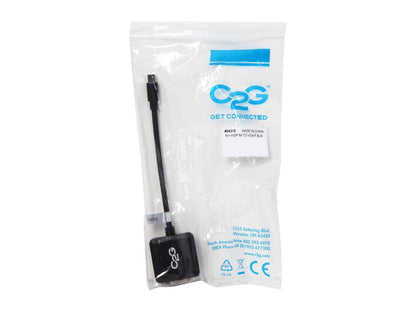 C2G 54315 Mini DisplayPort Male to VGA Female Active Adapter Converter, TAA Compliant, Black (8 Inches)