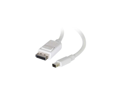 C2G 54298 Mini DisplayPort to DisplayPort Adapter Cable M/M, White (6 Feet, 1.82 Meters)