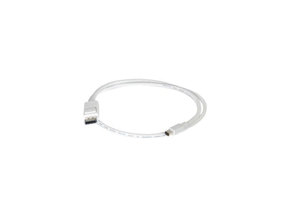 C2G 54298 Mini DisplayPort to DisplayPort Adapter Cable M/M, White (6 Feet, 1.82 Meters)