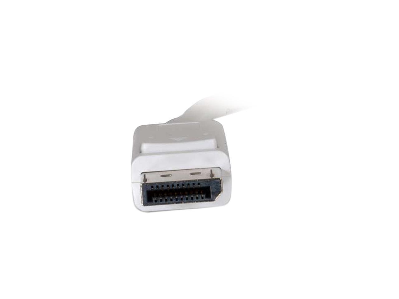 C2G 54298 Mini DisplayPort to DisplayPort Adapter Cable M/M, White (6 Feet, 1.82 Meters)
