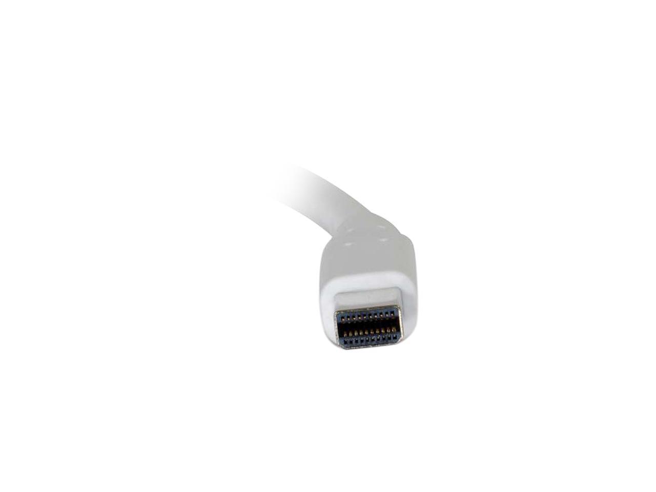 C2G 54298 Mini DisplayPort to DisplayPort Adapter Cable M/M, White (6 Feet, 1.82 Meters)