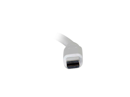 C2G 54298 Mini DisplayPort to DisplayPort Adapter Cable M/M, White (6 Feet, 1.82 Meters)