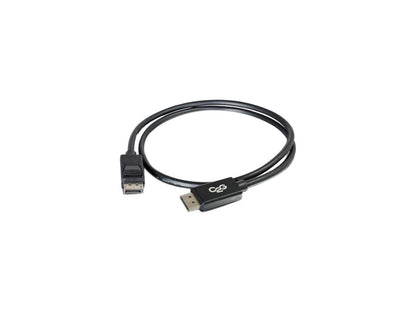 C2G 54401 Displayport Cable with Latches M/M, 8K UHD Compatible - Digital Audio Video, Black (6 Feet, 1.82 Meters)